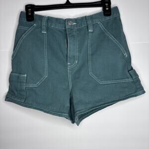 PACSUN GREEN DENIM SHORTS‎ SIZE 28